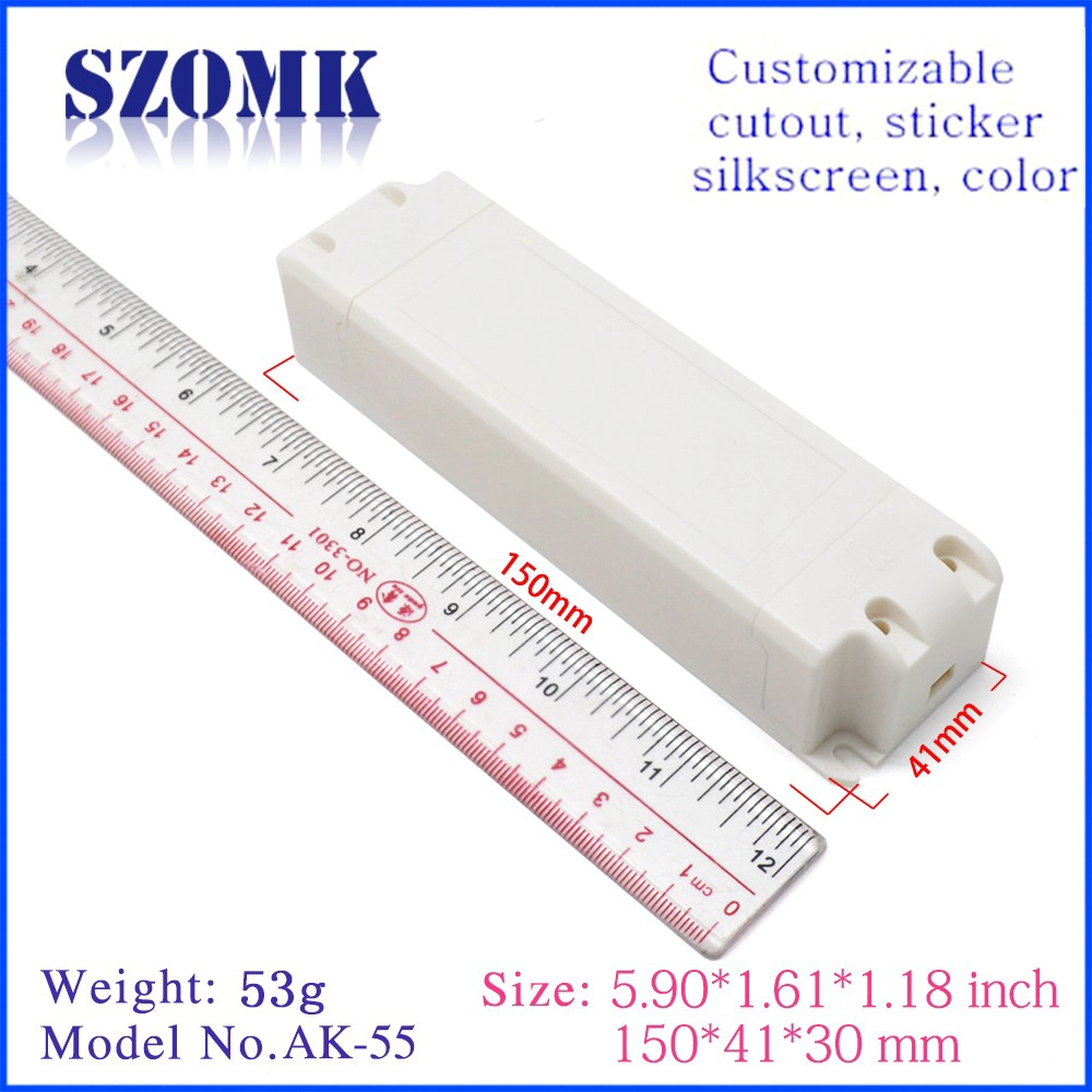 Shenzhen factory LED power plastic enclosure junction box size 150*41*30MM