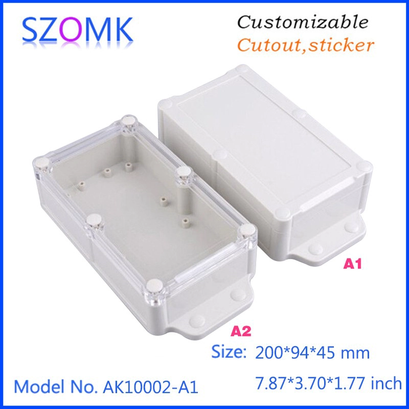 Shenzhen hot sale ip68 waterproof plastic enclosure for PCB board AK10002-A1 200*94*45 mm