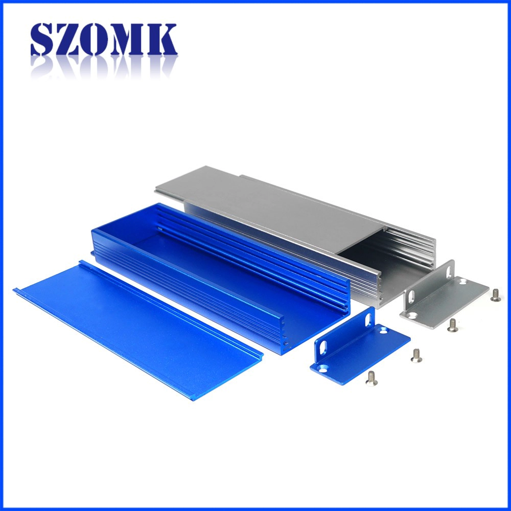 Shenzhen supplier extruded aluminum enclosure amplifier shell plc power switch box size 50*21*150