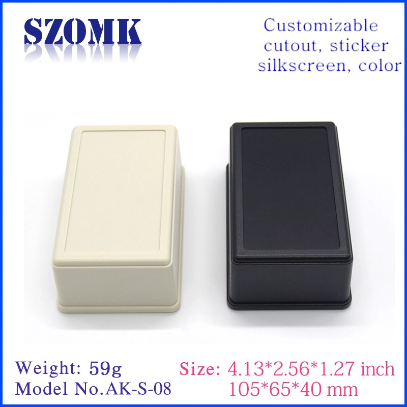 Small abs plastic enclosure electronic junction box from szomk AK-S-08 40*65*105mm