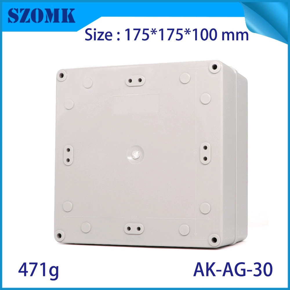 Szomk Big Square Enclosure IP66 Scatola di giunzione impermeabile AK-AG-30 175 * 175 * 100 mm