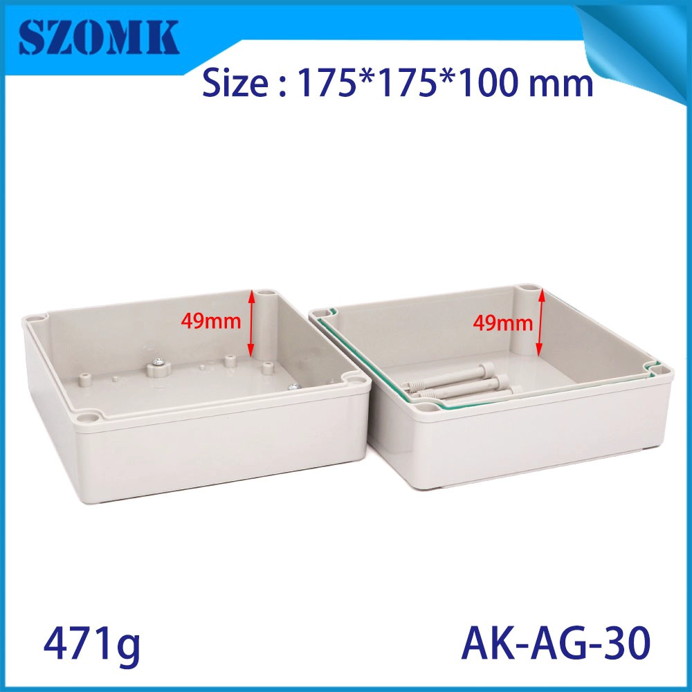Szomk Big Square Enclosure IP66 Scatola di giunzione impermeabile AK-AG-30 175 * 175 * 100 mm