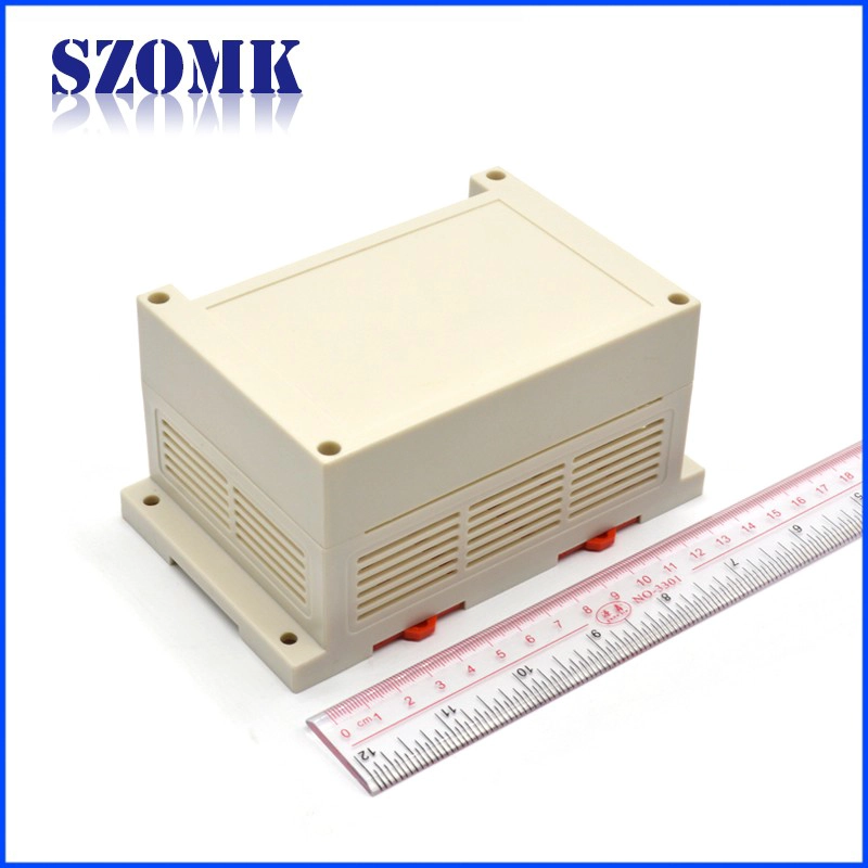 Szomk factory abs plastic din rail enclosure for electronic device AK-P-24 145*90*72 mm