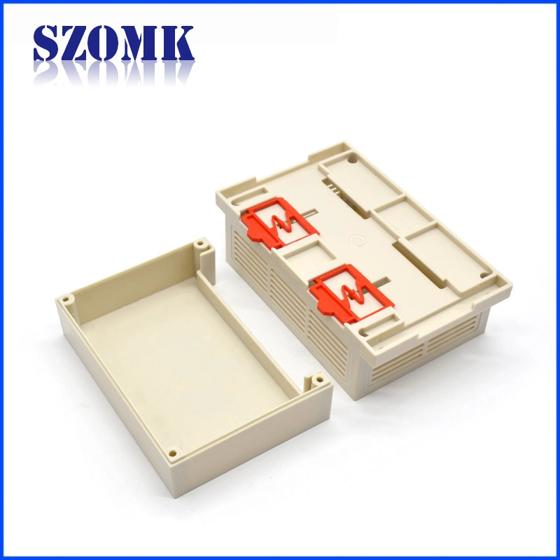 Szomk factory abs plastic din rail enclosure for electronic device AK-P-24 145*90*72 mm
