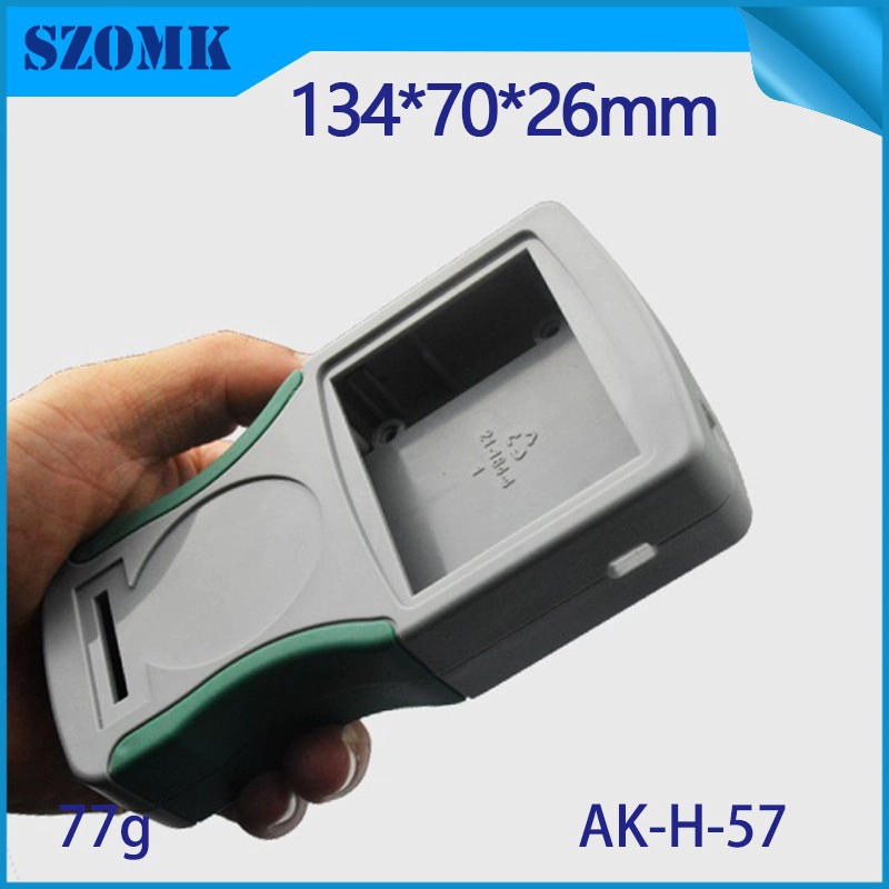 Very design handheld plastic enclosure for LCD device AK-H-57 134*70*31mm