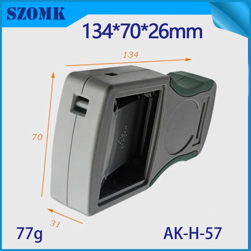 Very design handheld plastic enclosure for LCD device AK-H-57 134*70*31mm