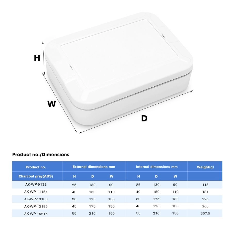WP13183 IP67 Plazo impermeable Cubo de plástico Cinete de montaje de poste IoT Gateway