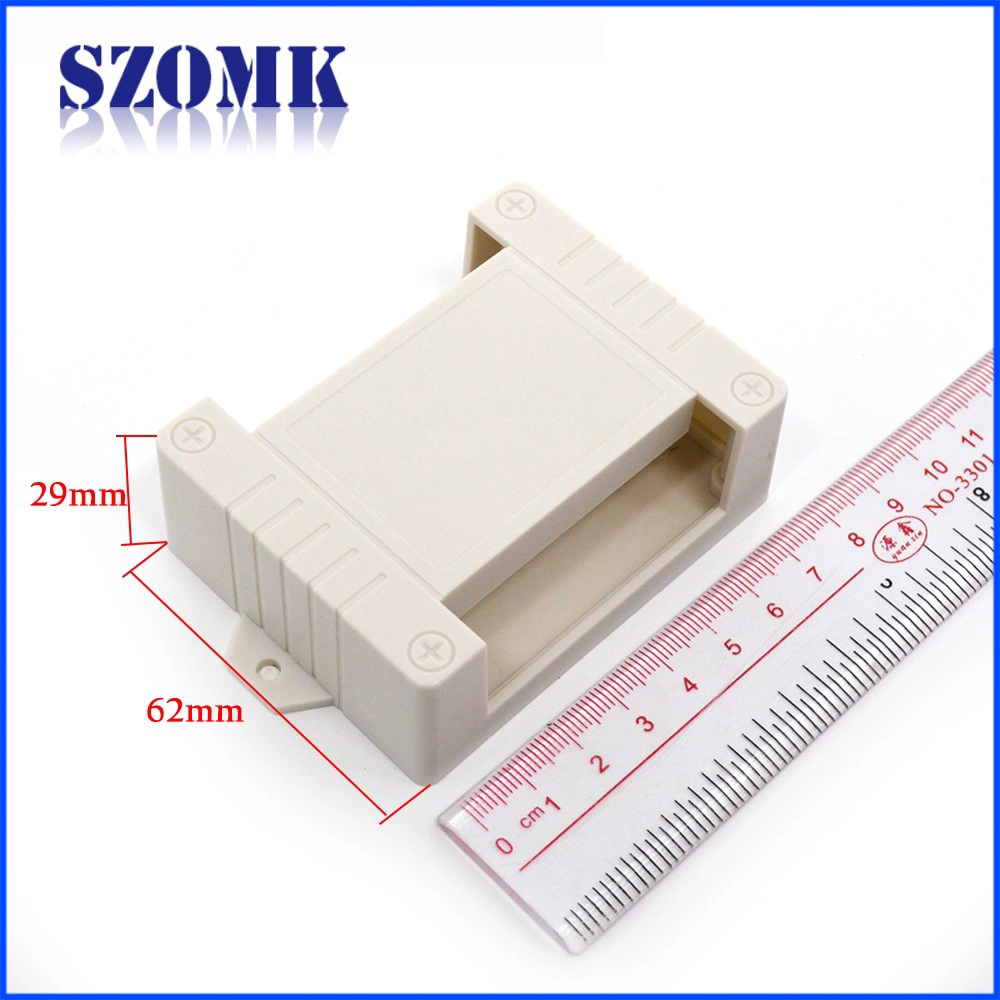 Wall mounted plastic din rail PLC housing case for electronic instrument/AK-P-28