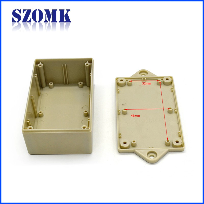 Wall mounting abs plastic design electronics case housing for pcb design High quality abs material plastic junction box AK-W-51