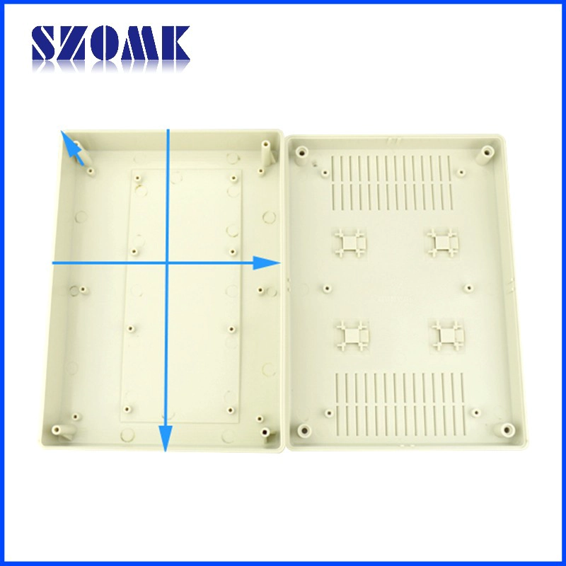 壁挂式安装ABS塑料接线盒DIY仪器箱AK-W-19,200x145x56mm