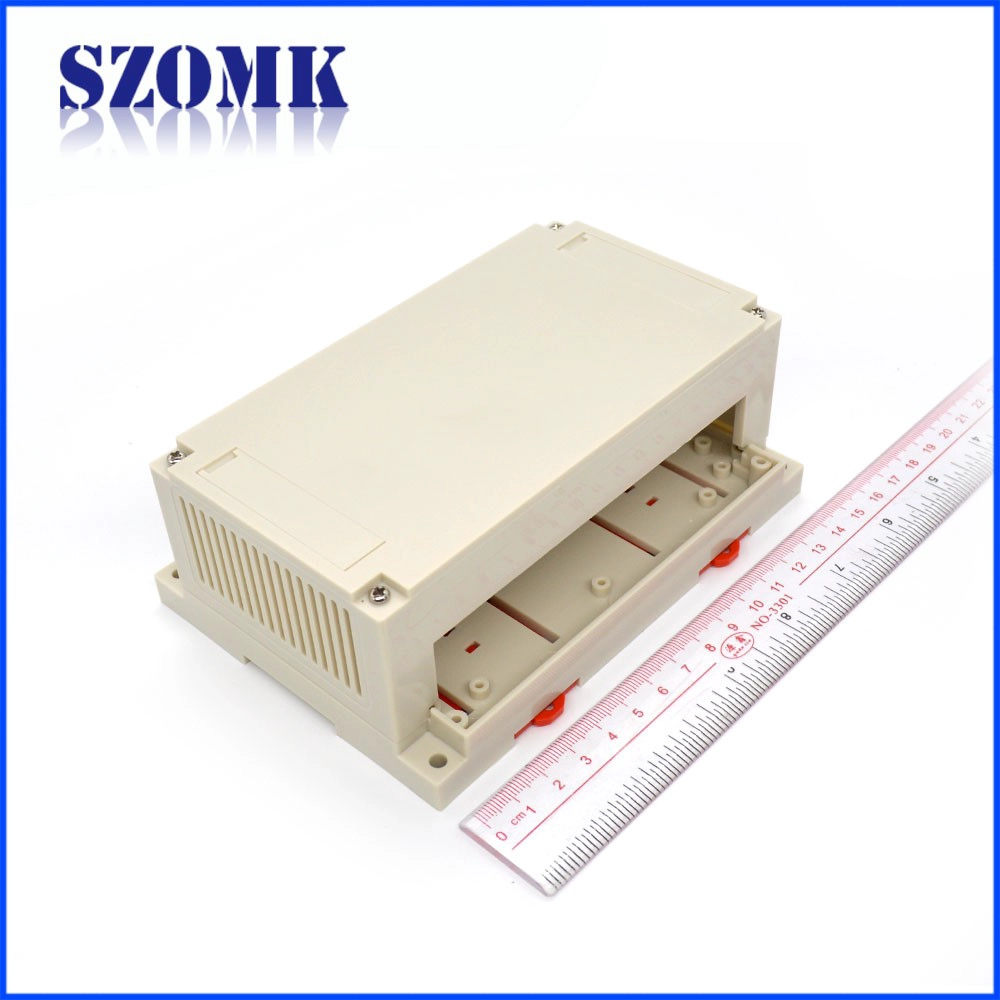 Wall mounting plastic din rail industrial control abs housing instrument box for pcb AK-P-30 155*110*60mm