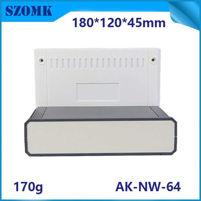 Box Router Gehäuse 180 * 120 * 45mm Kunststoff Elektronik Fernbedienungsnetzwerk Gehäuse Kunststoffkoffer