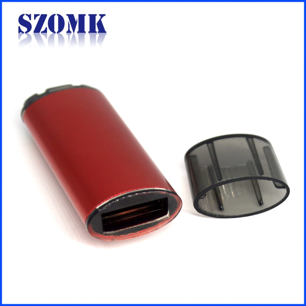 china supplier metal usb shell housing u-disk enclosure receiver case size 54*47*9mm