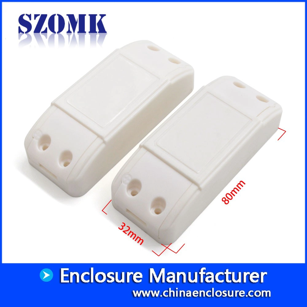 cost saving plastic enclosure customized LED power supplier shell houisng size 80*32*21mm