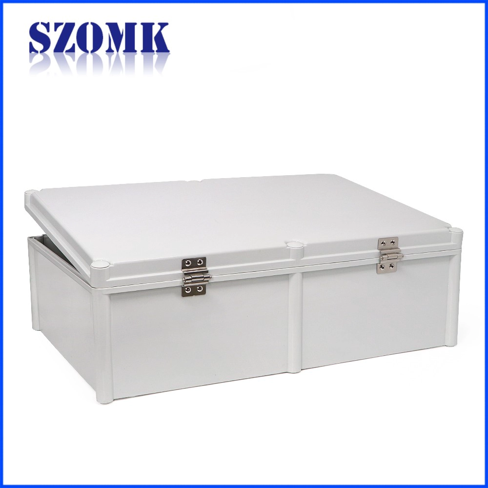 customizable IP65 waterproof enclosure junction box hinged plastic electrical box waterproof instrument housing 560*380*185mm AK-02-34-JK szomk plastic device control enclosure box