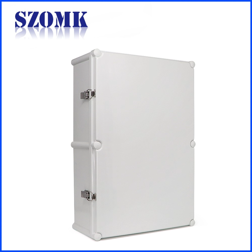 customizable IP65 waterproof enclosure junction box hinged plastic electrical box waterproof instrument housing 560*380*185mm AK-02-34-JK szomk plastic device control enclosure box