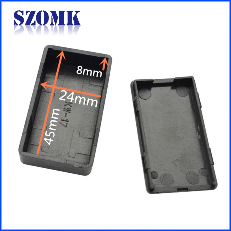 boîtier personnalisé électronique boîtier de contrôle de boîtier en plastique AK-S-34 14 * 27 * 49mm