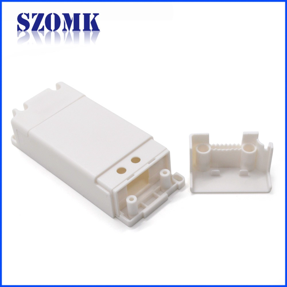 customized plastic electronic junction box for power supplier size 100*43*21mm
