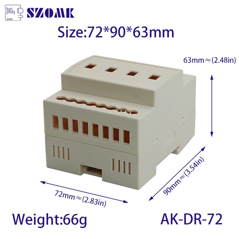 DIN-railbehuizingen AK-DR-72