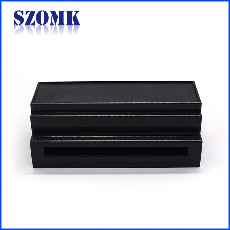 din rail plastic enclosure with 158*88*59mm custom industrial plastic enclosure from szomk