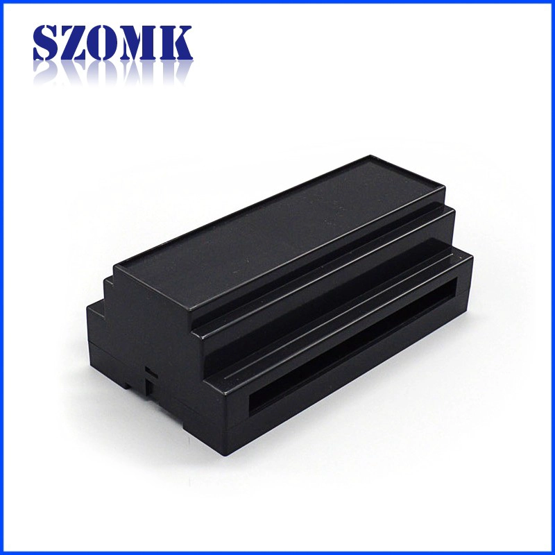 din rail plastic enclosure with 158*88*59mm custom industrial plastic enclosure from szomk