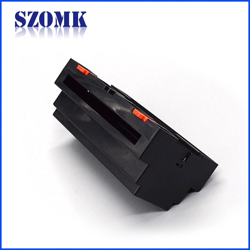 din rail plastic enclosure with 158*88*59mm custom industrial plastic enclosure from szomk