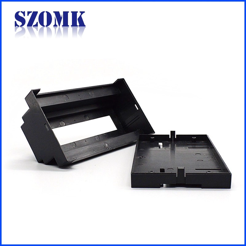 din rail plastic enclosure with 158*88*59mm custom industrial plastic enclosure from szomk