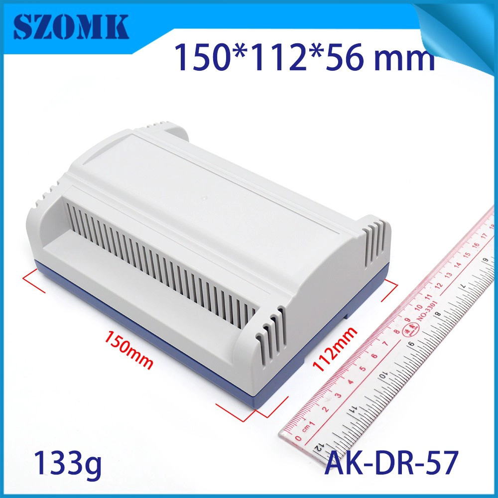 electronic box enclosure din rail enclosure ABS plastic for electronic device 150*112*56 mm