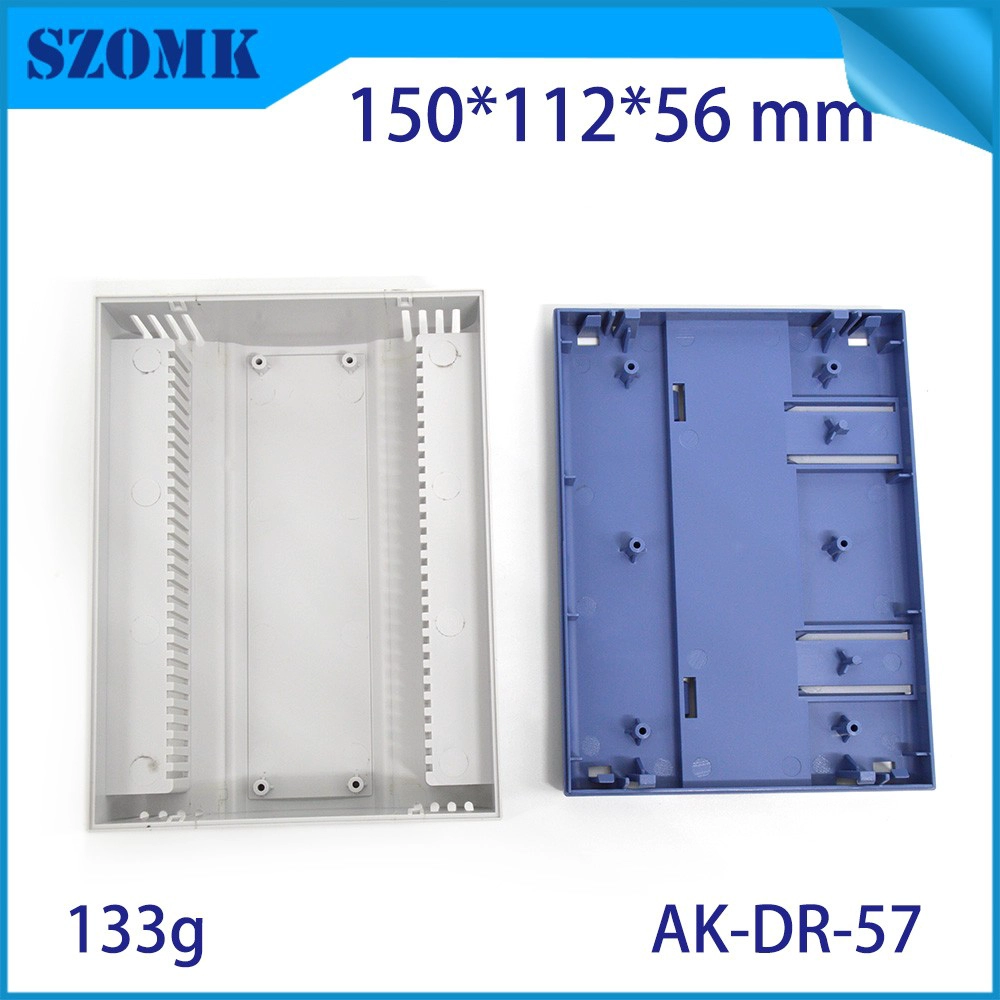 electronic box enclosure din rail enclosure ABS plastic for electronic device 150*112*56 mm