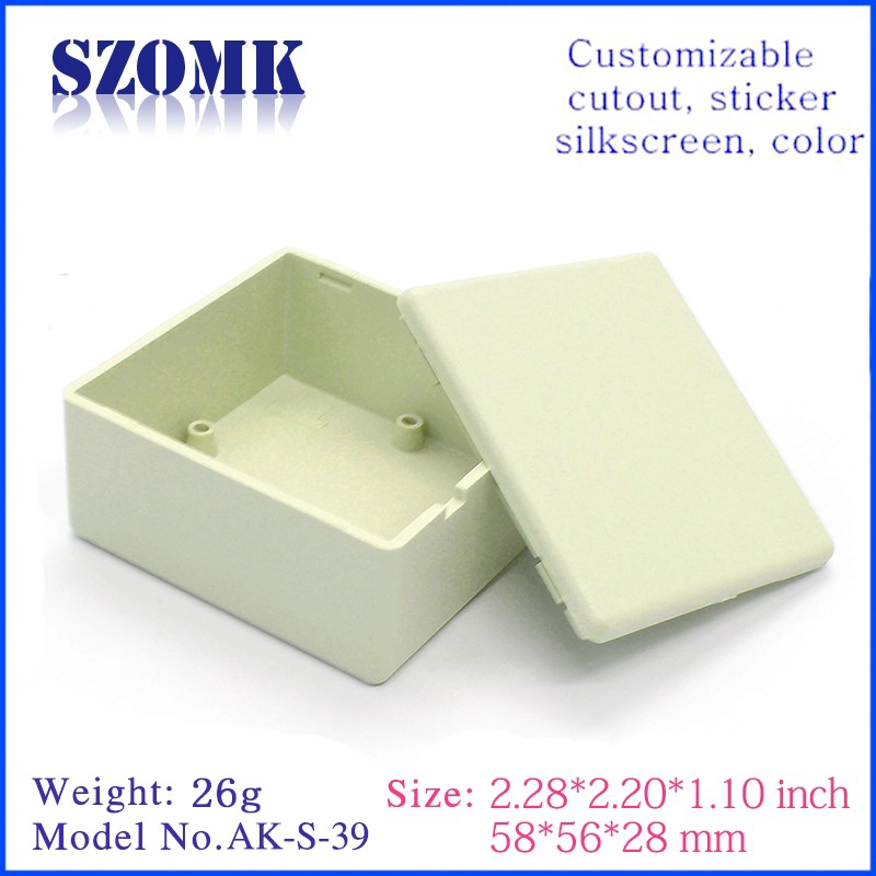 electronics plastic enclosure plastic box sensor box AK-S-39 28*56*58mm