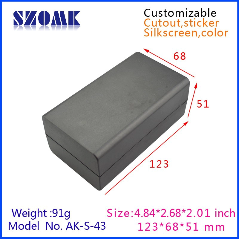 elettronica come scatole di derivazione in plastica ABS pcb recinto AK-S-43