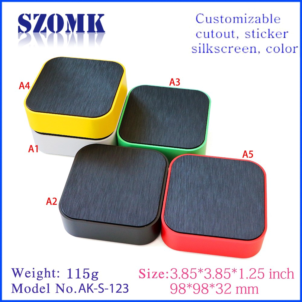 excellent texture plastic electronic enclosure for smart home wireless control housing 98*98*32mm smart wifi controller plastic enclosures for electronics casing AK-S-123