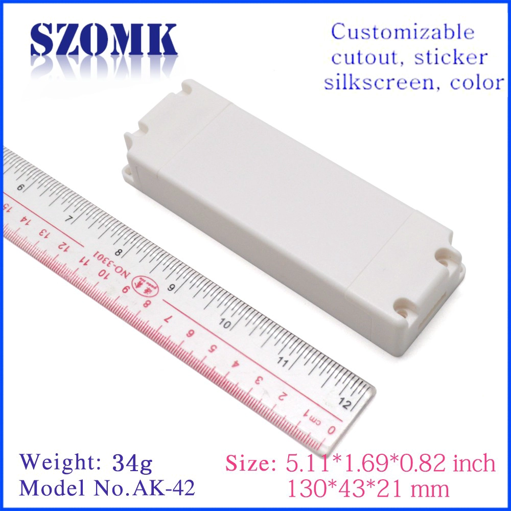 factory cost abs plastic enlcosure electronic controller houisng LED size 130*43*21mm