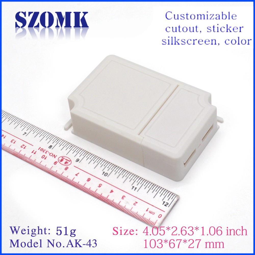 factory price LED plastic power supplier enclosure electronic device size 103*67*27mm