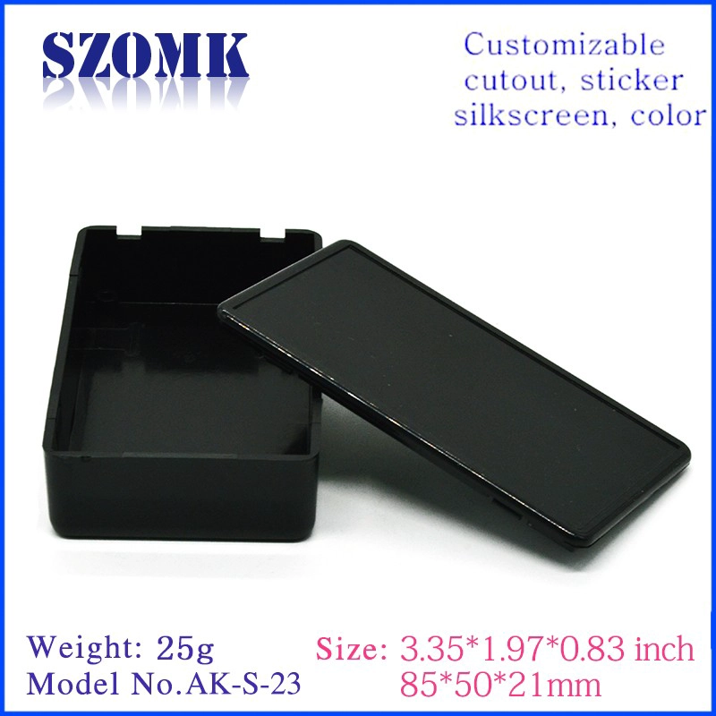 good quality electronics plastic enclosure junction boxes AK-S-23 21*50*85mm