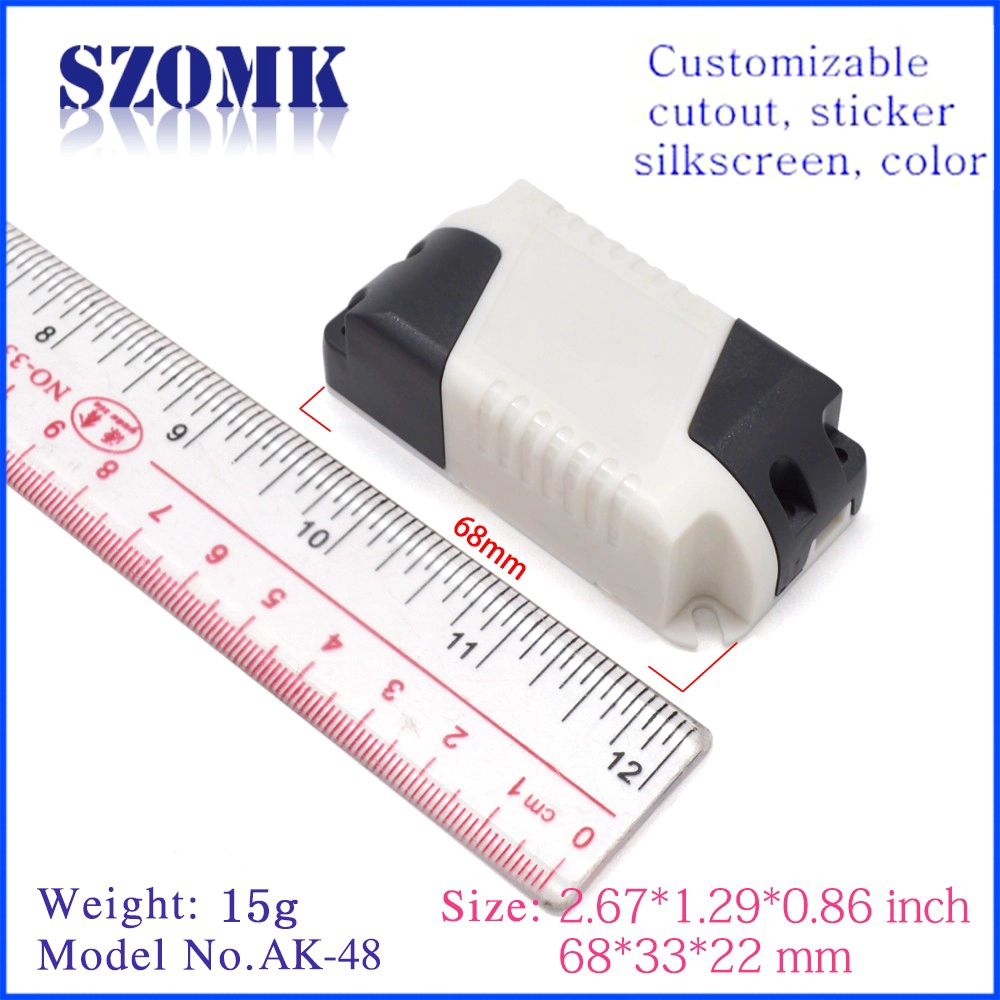 fornitore della scatola di giunzione di plastica di alta qualità 68 * 33 * 22mm AK-48 szomk