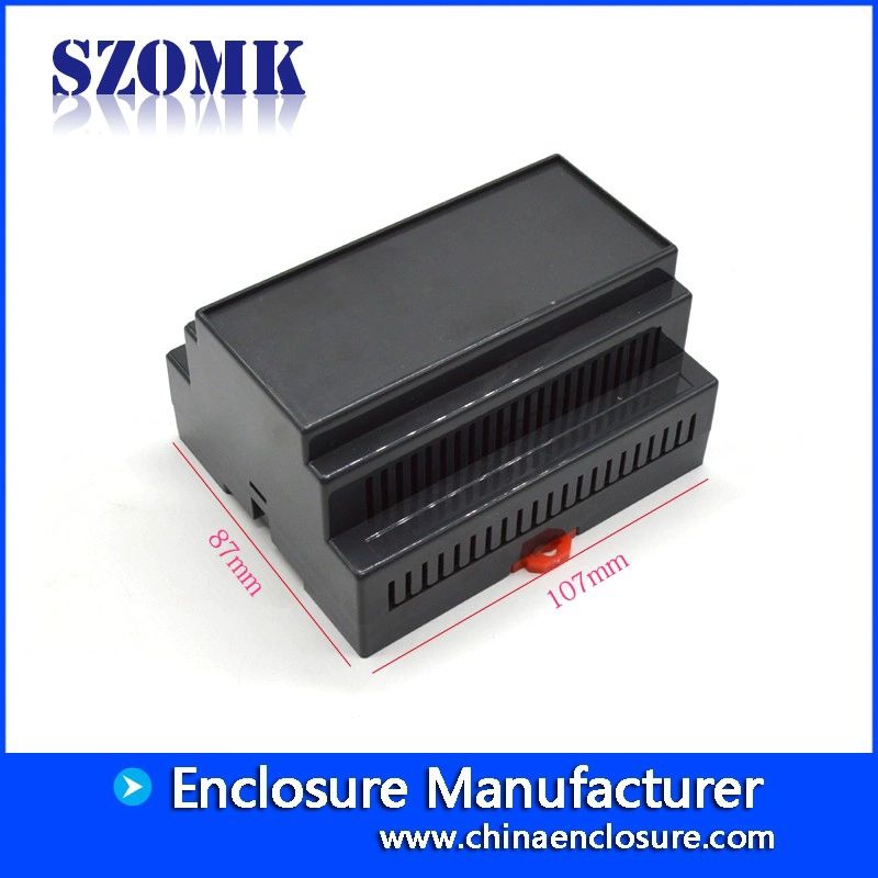 high quality abs din rail industrial control enclosure AK-DR-04c 107*87*59