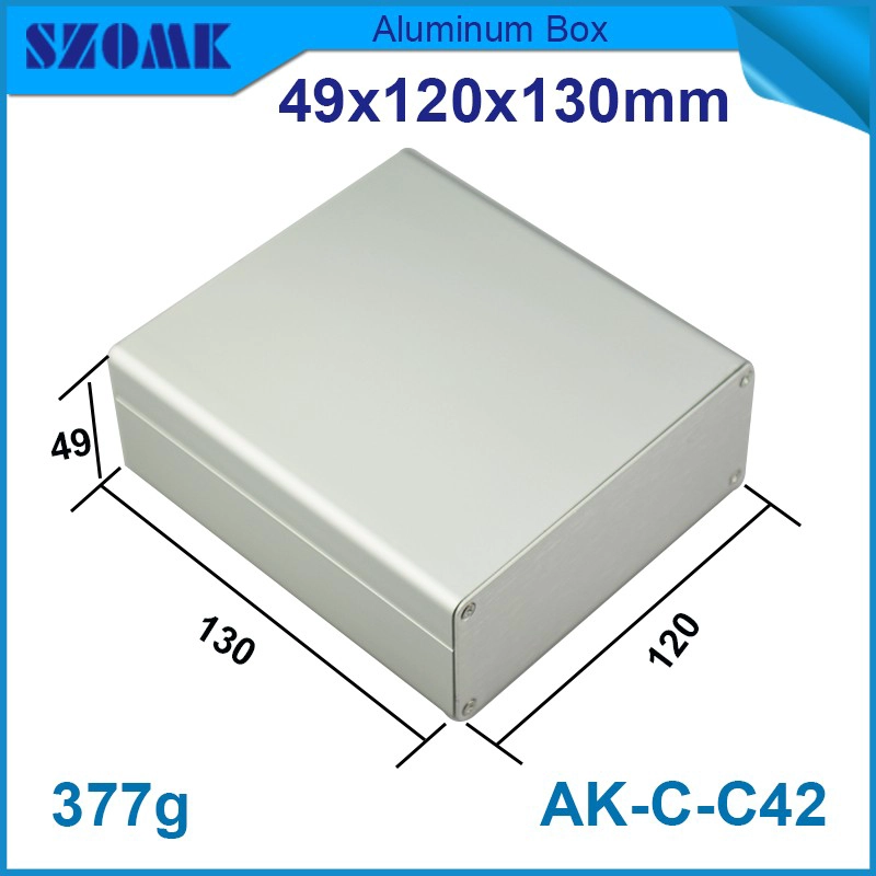 high quality extruded aluminum enclosure for pcb AK-C-C42 49*120*130mm