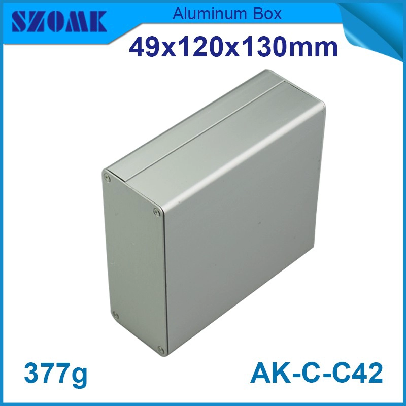 high quality extruded aluminum enclosure for pcb AK-C-C42 49*120*130mm