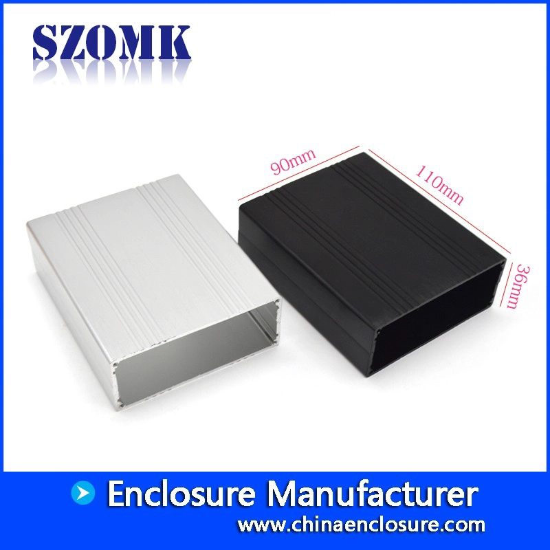 Caja de equipo de seguridad de alta calidad, caja de aluminio para sistema de alarma, AK-C-C78 36*90*110mm