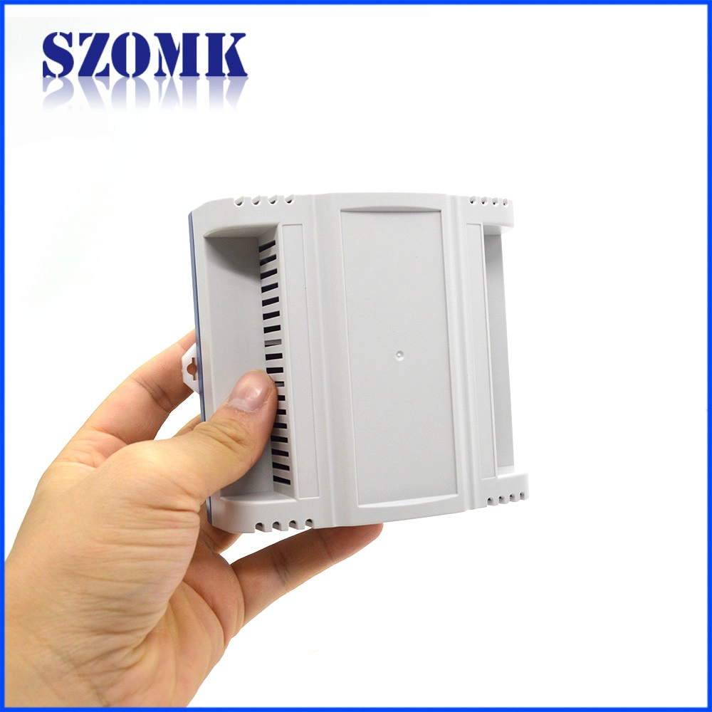 hot sale abs plastic din rail terminal box fire monitoring detector enclosure size 107*112*56mm
