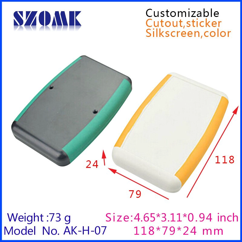 venta de plástico ABS con instrumento caliente cajas de mano AK-H-07