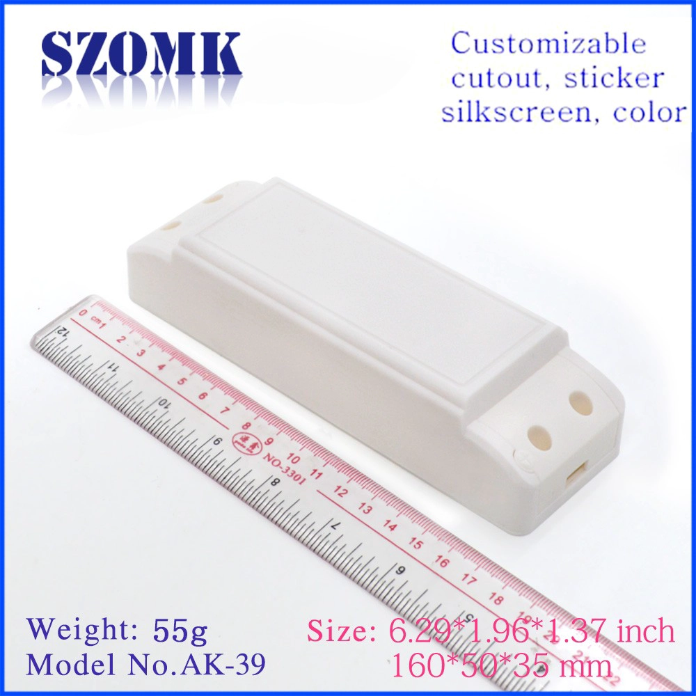 hot selling plastic LED power supply enclosure control housing size 160*50*35mm