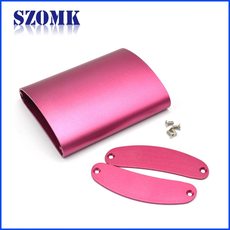 industrial aluminum electronic project enclosure custom aluminum amplfier casing with 91*70*20mm