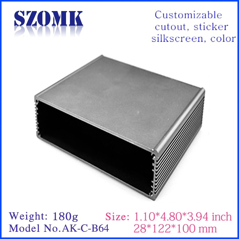 Caja de recinto de la placa de distribución de la extrusión del aluminio del metal para la aduana electrónica
