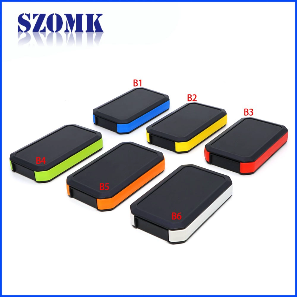 nouvelle conception couleur abs boîtier en plastique étanche à la main avec taille de support de batterie 171 * 95 * 33 AK-H-79a