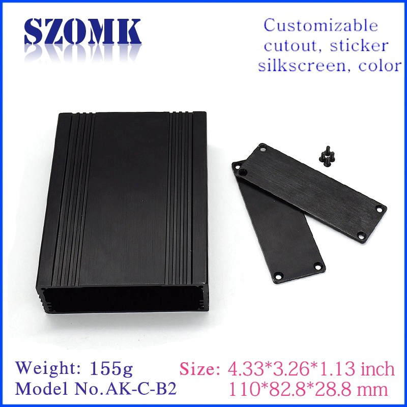 Elektrische Außenverteiler-Box aus extrudiertem Aluminium mit 23 (H) * 44 (W) * freiem (L) mm Gehäuse