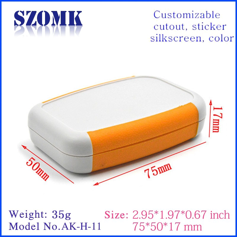 pcb enclosure plastic injection box hand held AK-H-11 17*50*75mm