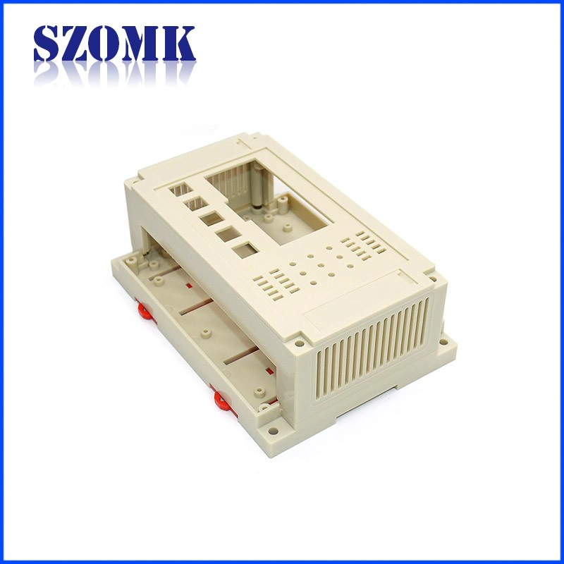 plastic din rail enclosure with 155*110*60mm plastic junction distribution housing from szomk