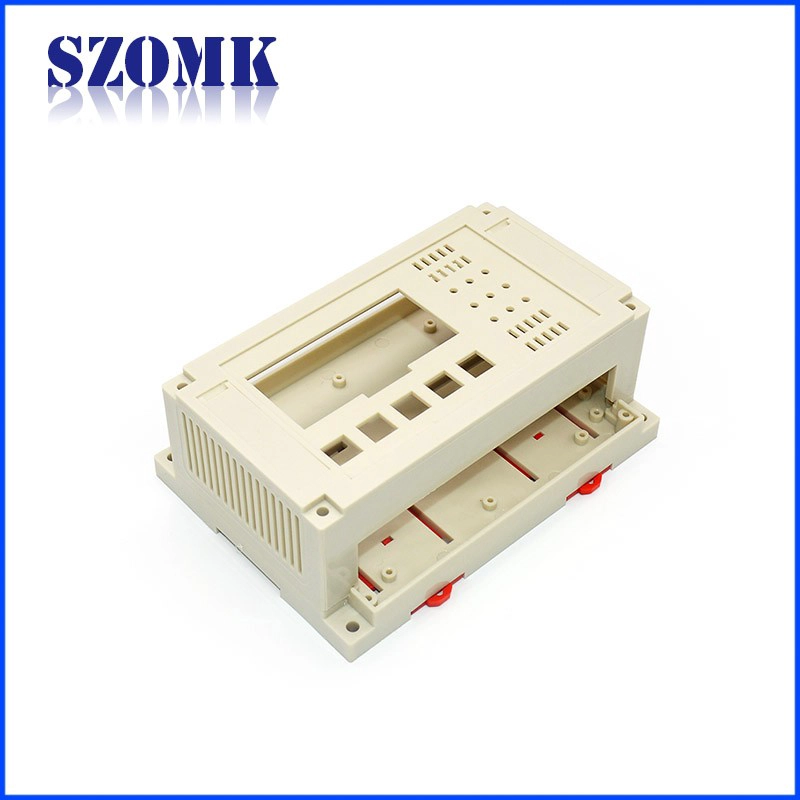 plastic din rail enclosure with 155*110*60mm plastic junction distribution housing from szomk